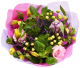 Spring Bouquet SHAYA:

Limonium Purple
Alstromelias Yellow
Pink Roses
Hypericum White
Dianthus Kiwi Cool
